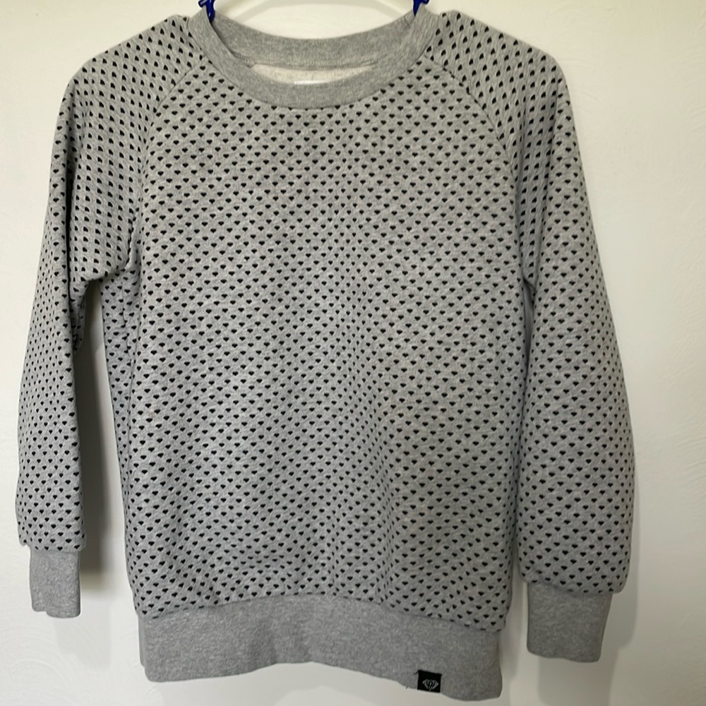 Diamond Supply Co. Gray w/ Black Diamonds Crew Neck Sweater